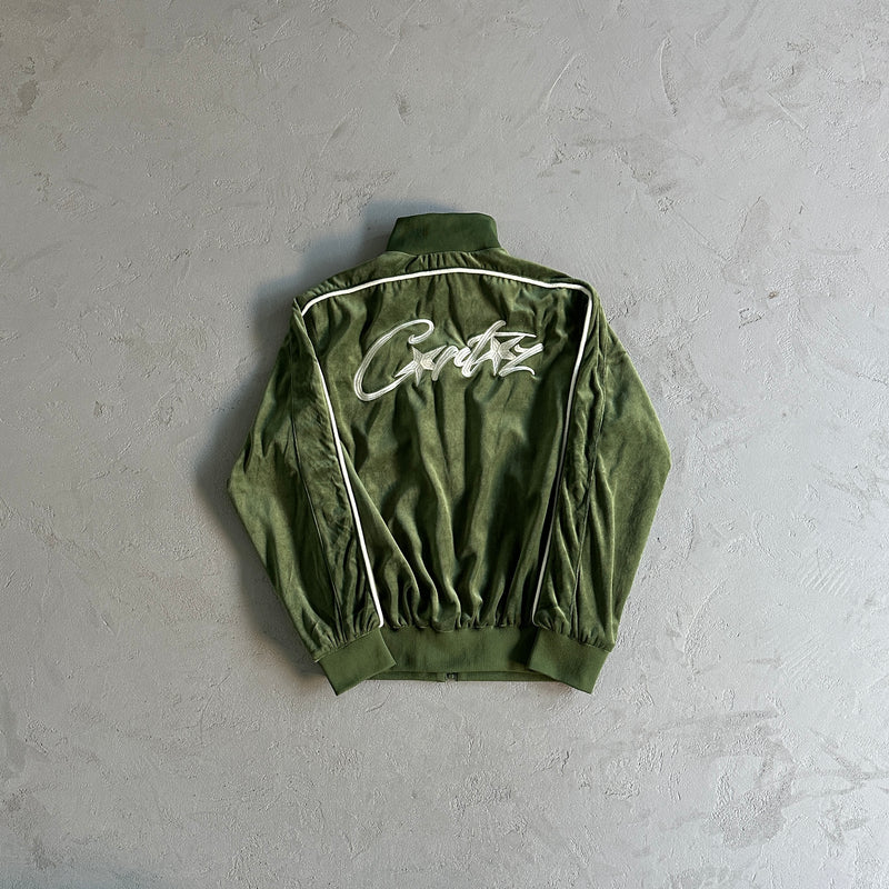 Conjunto Corteiz VVS Velour Jacket Green