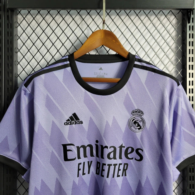 Camisa Real Madrid Away 22/23 s/n° Torcedor Adidas Masculina - Roxo