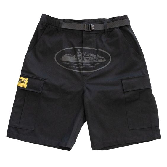 Short Cargo Corteiz Guerillaz Triple Black