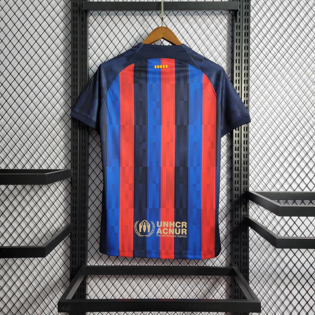 Camisa Barcelona Home 22/23 s/n° Torcedor Nike Masculina - Azul+Vermelho