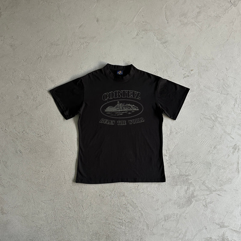 Camiseta Corteiz Alcatraz Tee Triple Black