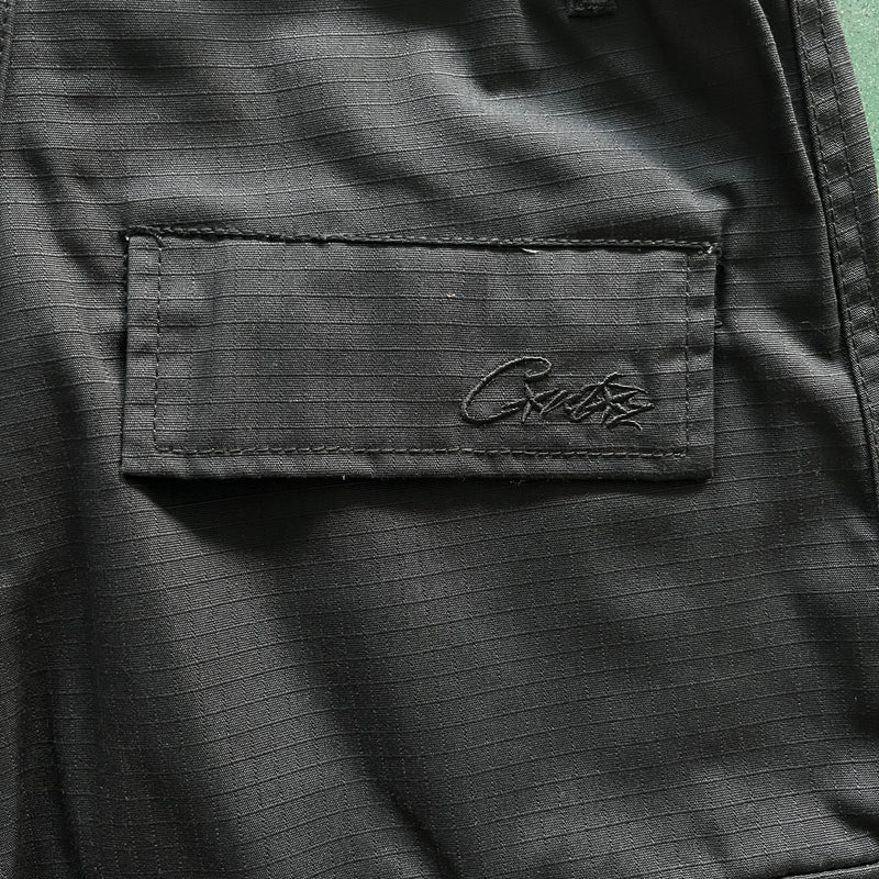 Short Cargo Corteiz Guerillaz Triple Black