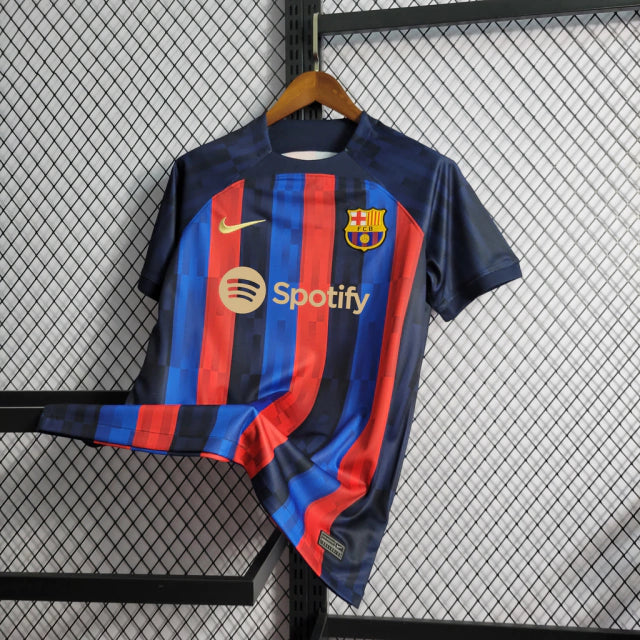 Camisa Barcelona Home 22/23 s/n° Torcedor Nike Masculina - Azul+Vermelho