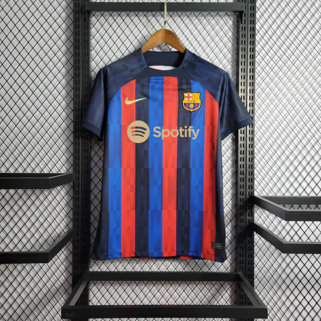 Camisa Barcelona Home 22/23 s/n° Torcedor Nike Masculina - Azul+Vermelho