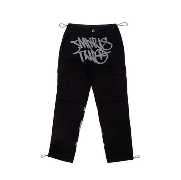 Calça Minus Two Cargo Preto/Cinza